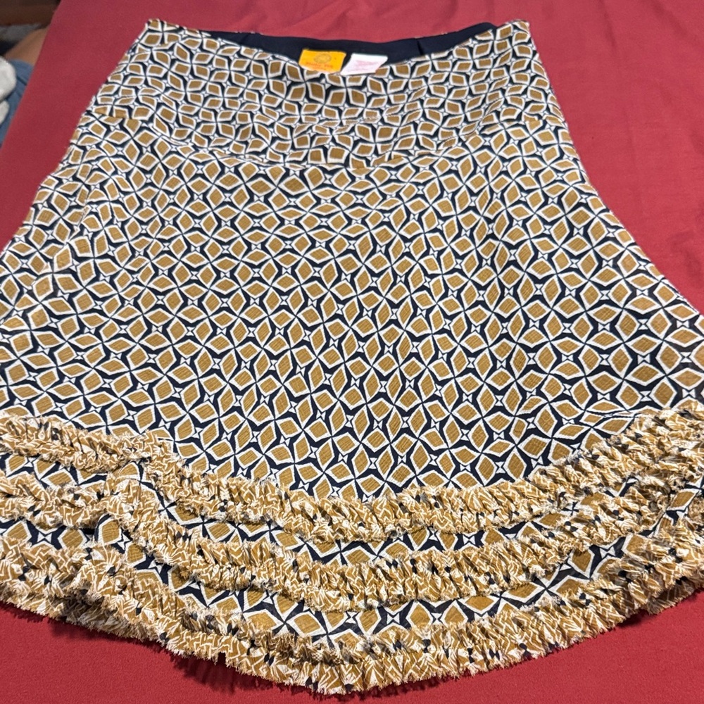Ruby Rd. A-Line Skirt with Geometric Design - Picture 3 of 3